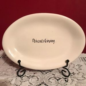 Rae Dunn FRIENDSGIVING App plate